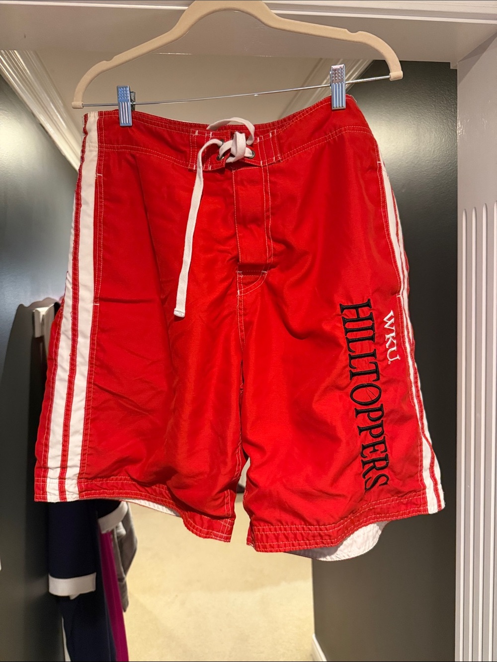 WKU Hilltoppers Red Athletic Swim/Board Shorts